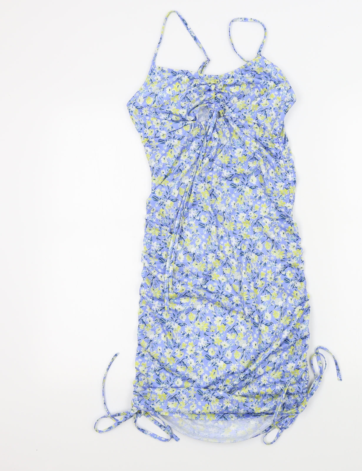 SheIn Womens Blue Floral  A-Line  Size M