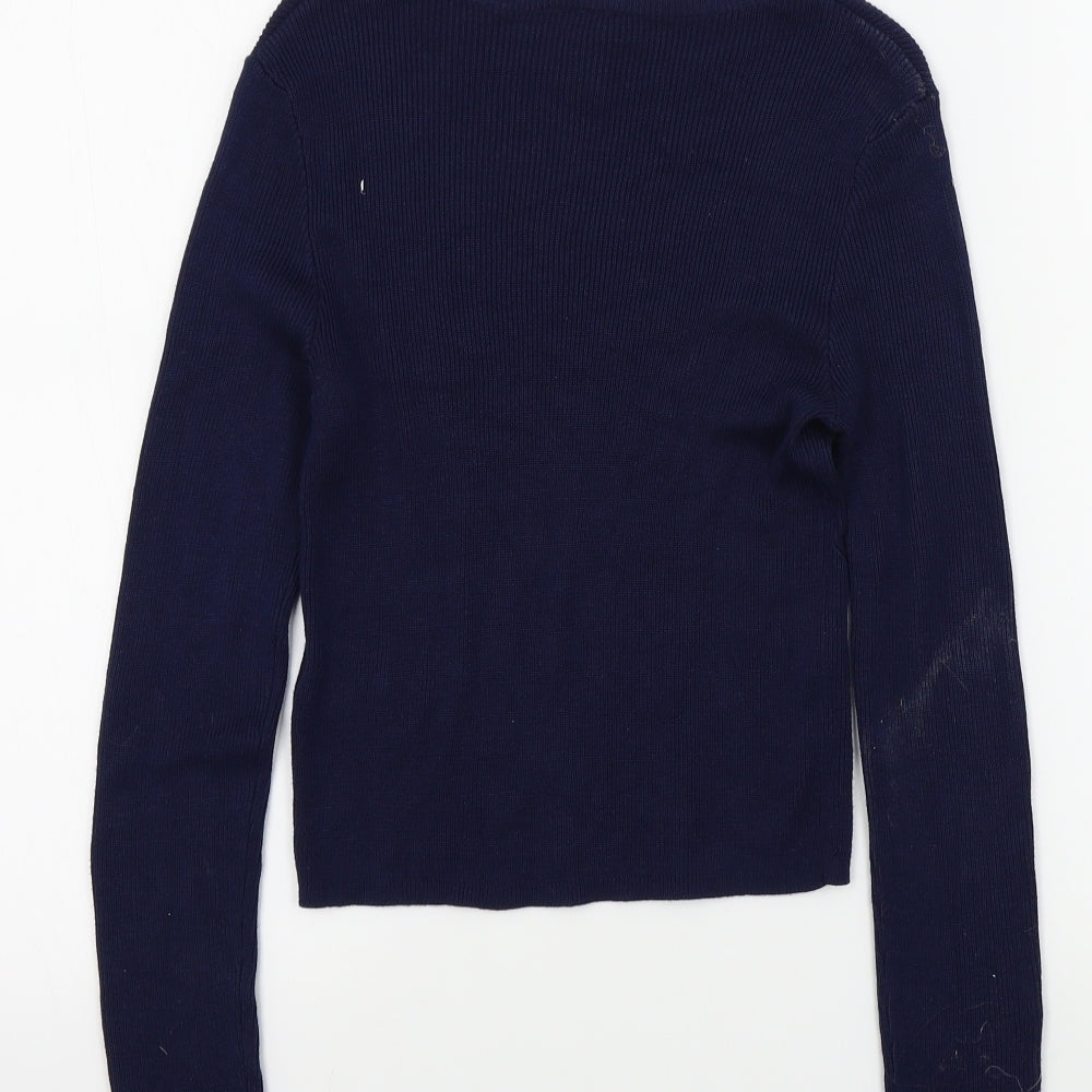 H&M Womens Blue   Pullover Jumper Size S