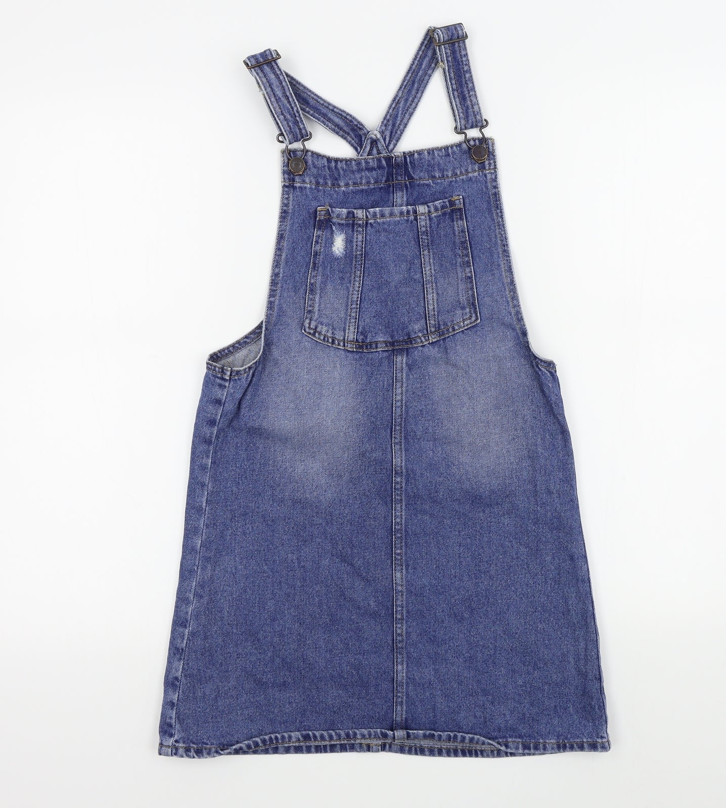 M&S Girls Blue Colourblock  A-Line  Size 9-10 Years