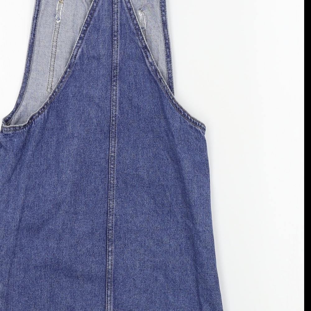 M&S Girls Blue Colourblock  A-Line  Size 9-10 Years