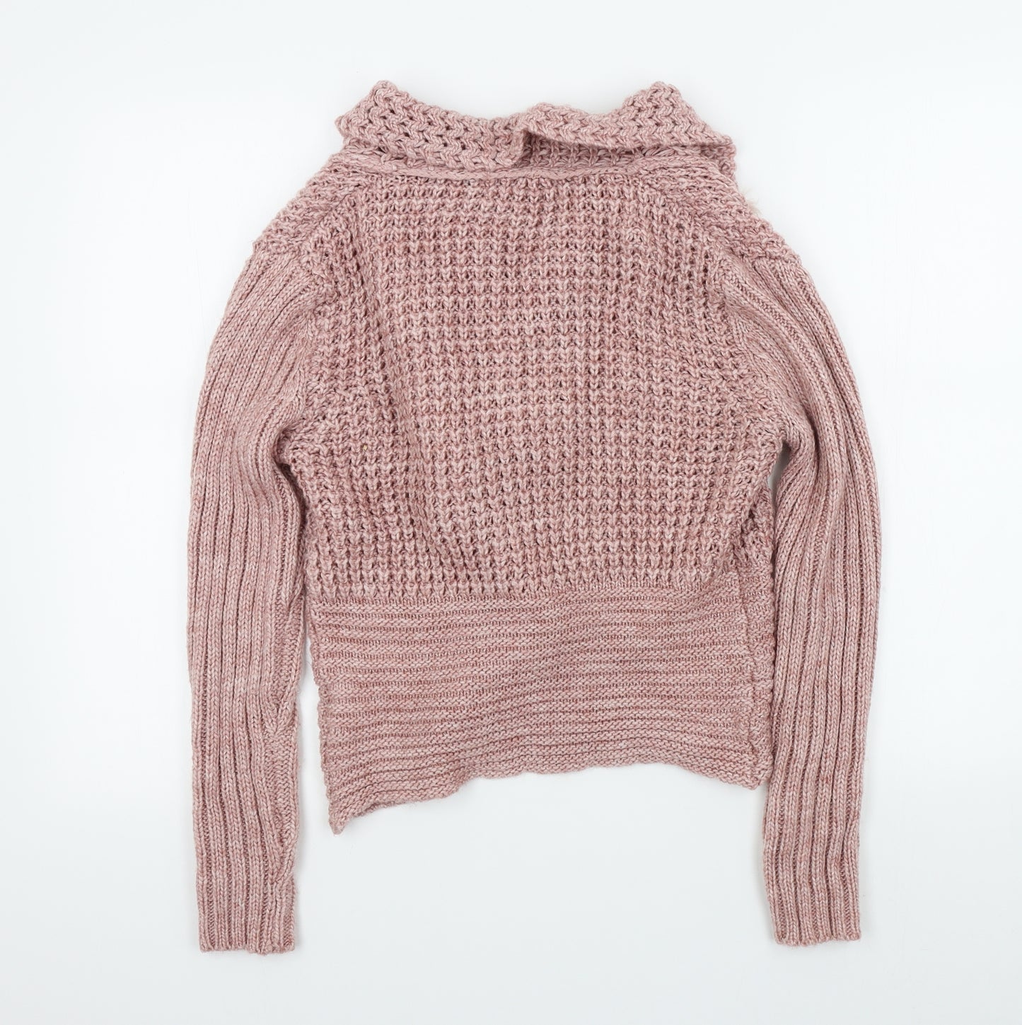 menglu Womens Pink   Cardigan Jumper Size S