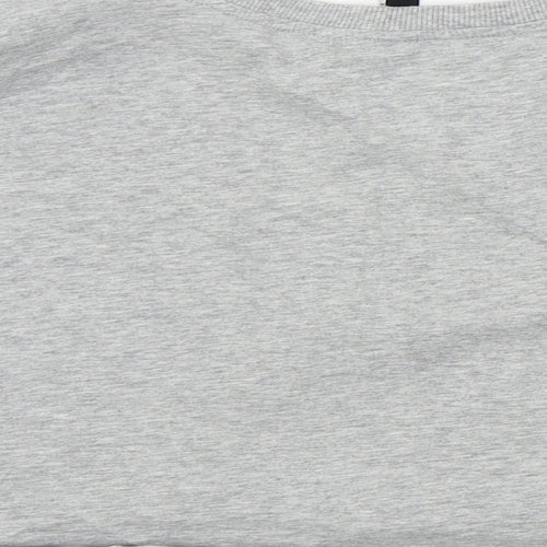 H&M Womens Grey Colourblock  Basic T-Shirt Size S