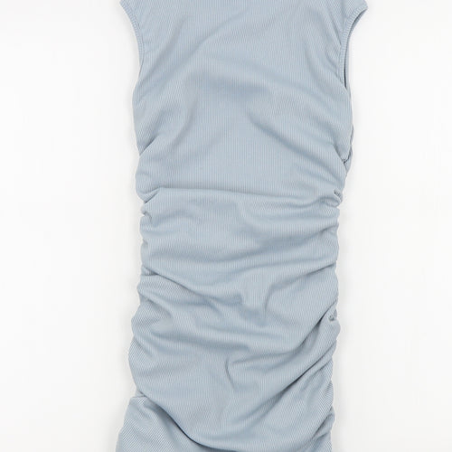 Preworn Womens Blue Colourblock  A-Line  Size S