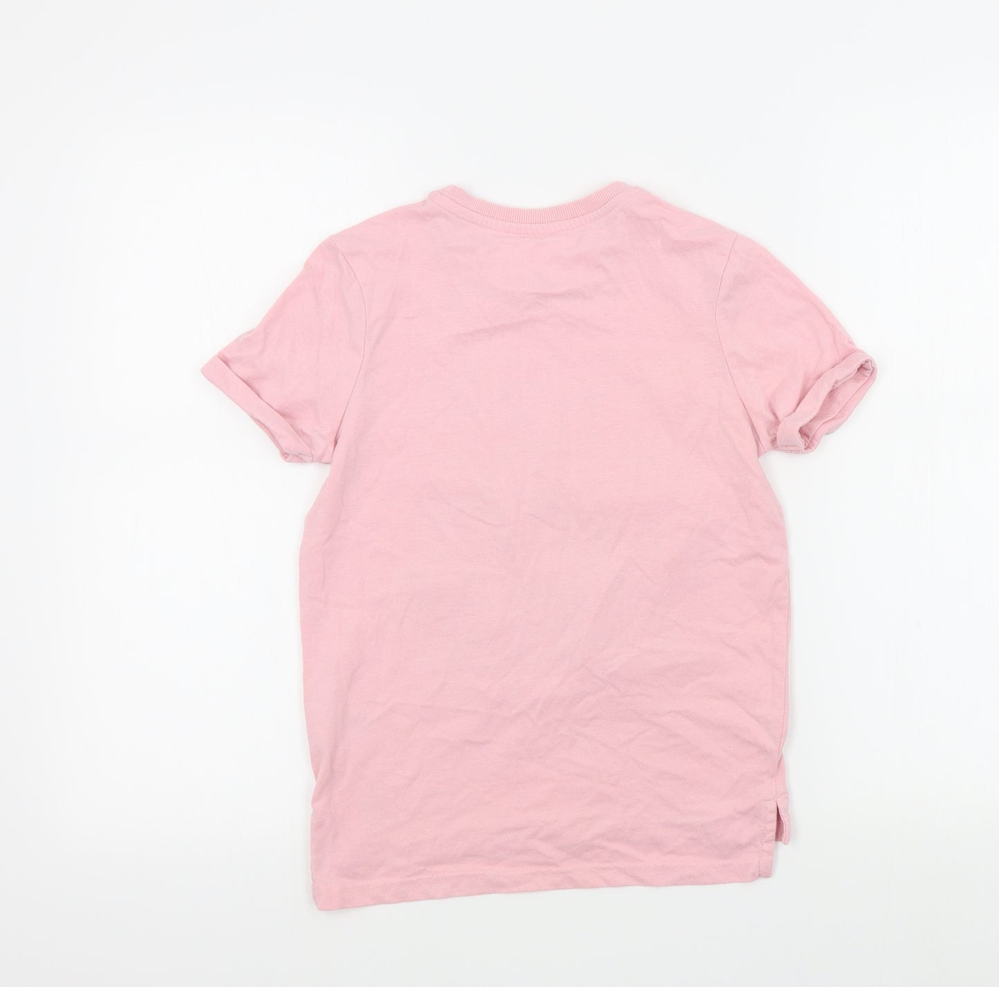 Nutmeg Girls Pink Colourblock  Basic T-Shirt Size 10 Years