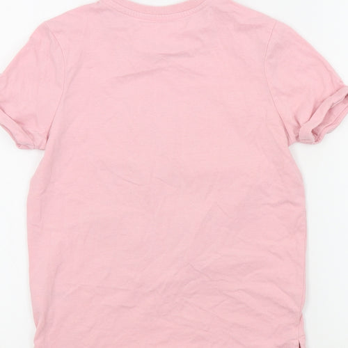 Nutmeg Girls Pink Colourblock  Basic T-Shirt Size 10 Years