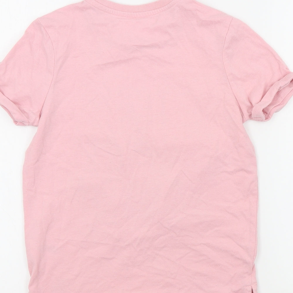 Nutmeg Girls Pink Colourblock  Basic T-Shirt Size 10 Years