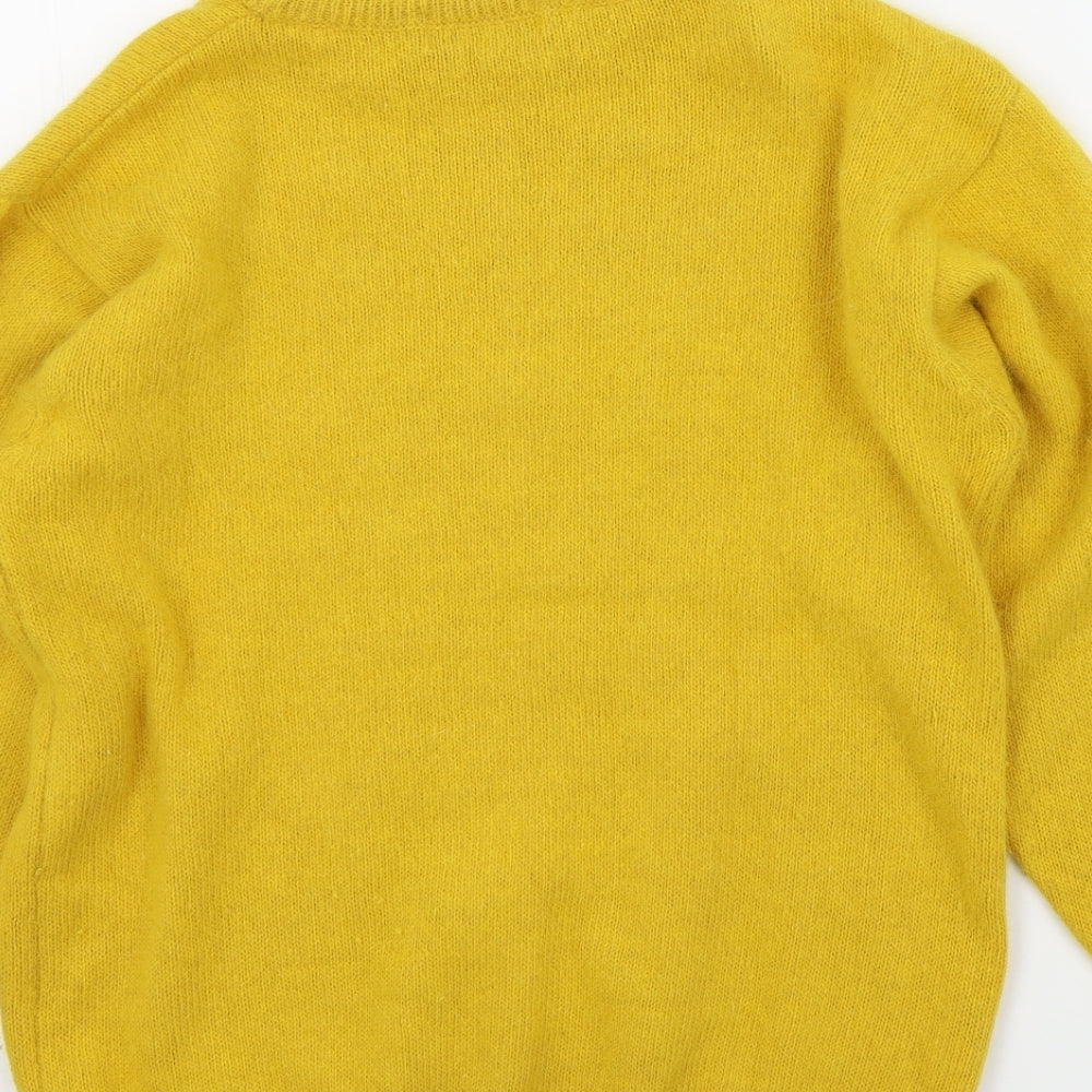 HONEY Womens Yellow   Pullover Jumper One Size
