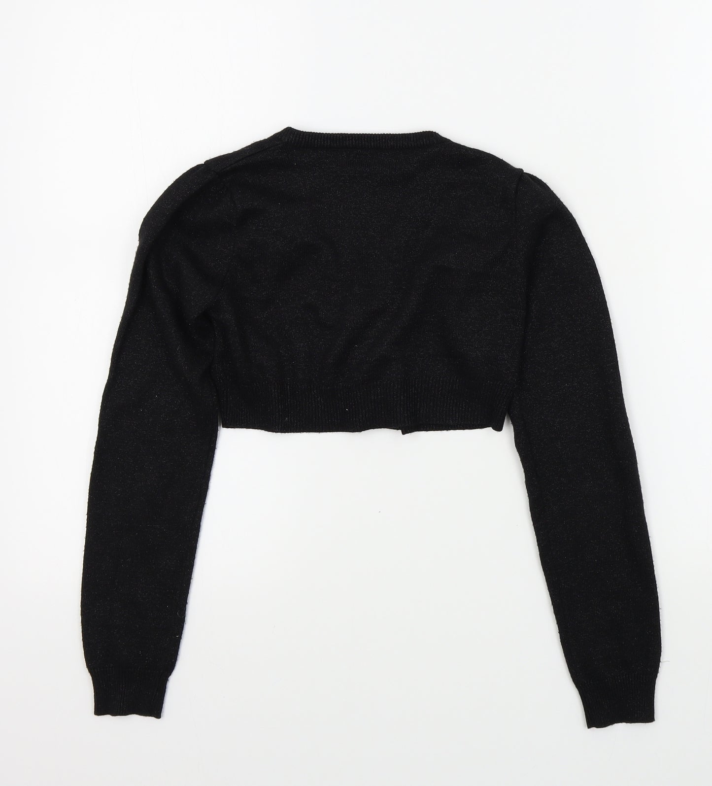 George Girls Black Colourblock  Cardigan Jumper Size 10 Years