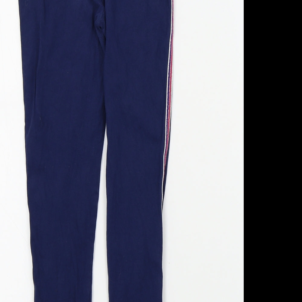 Monsoon Girls Blue Colourblock  Jegging Trousers Size 9 Years