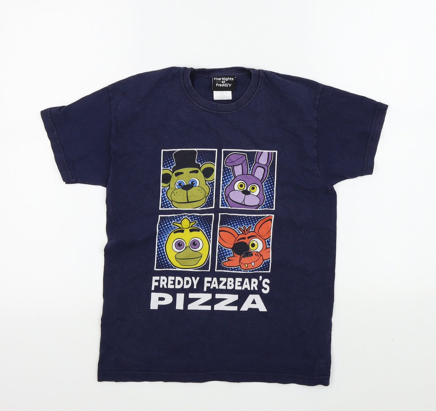 five nights Boys Blue Colourblock  Basic T-Shirt Size 10 Years