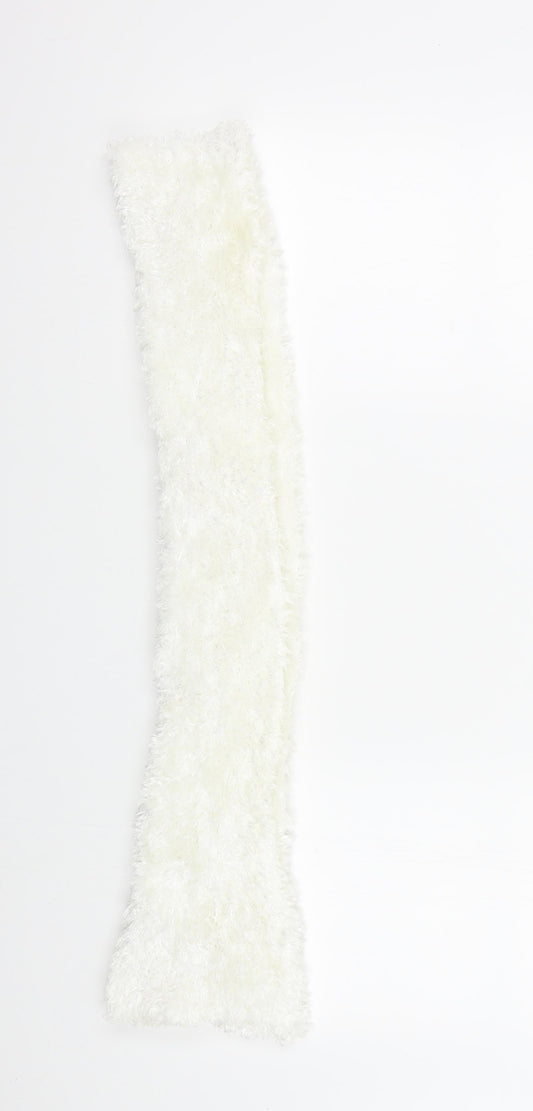 Preworn Girls White Colourblock  Scarf Scarves & Wraps One Size