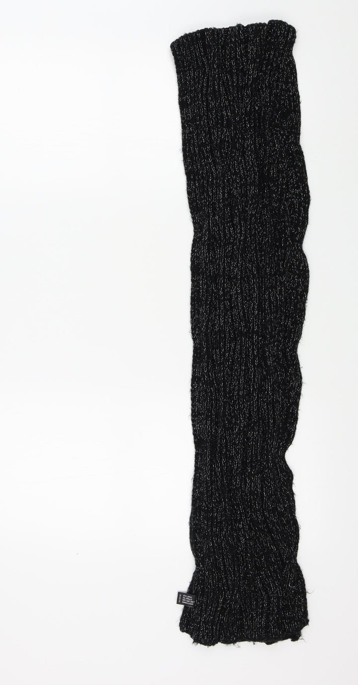 Preworn Womens Black    Scarf   - sparkle detail