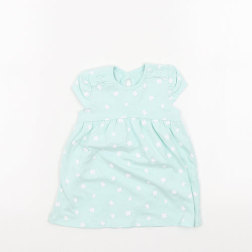 George Girls Green Colourblock  A-Line  Size 3-6 Months