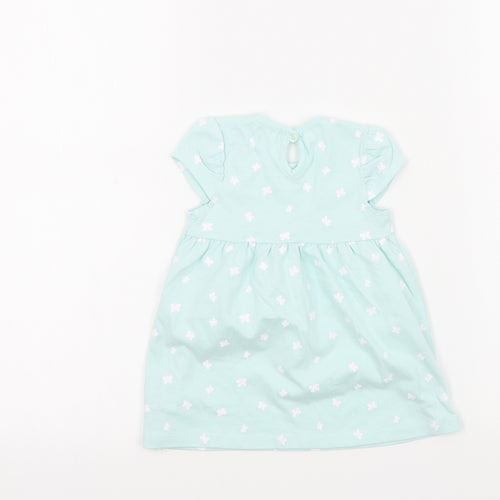 George Girls Green Colourblock  A-Line  Size 3-6 Months