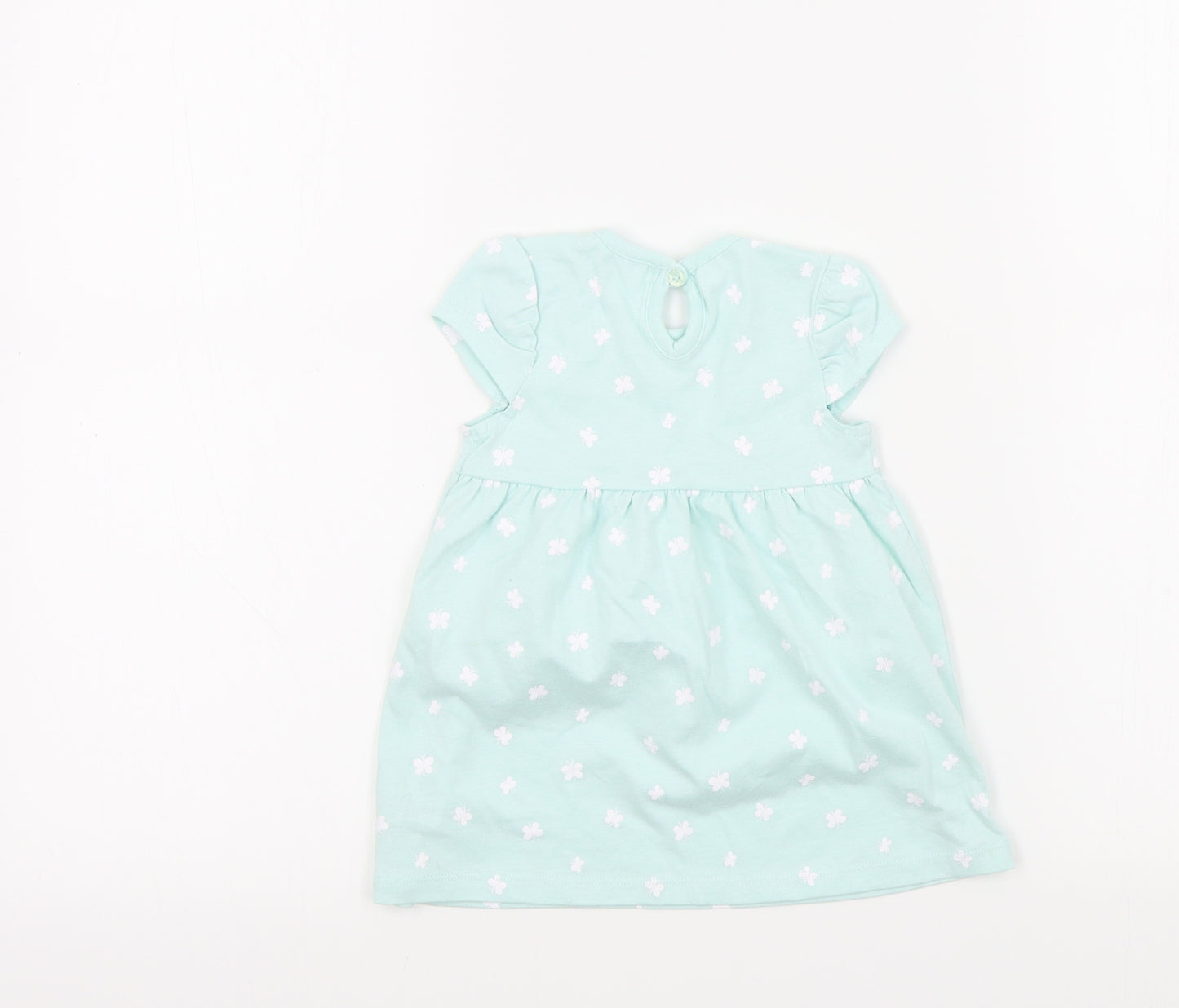 George Girls Green Colourblock  A-Line  Size 3-6 Months