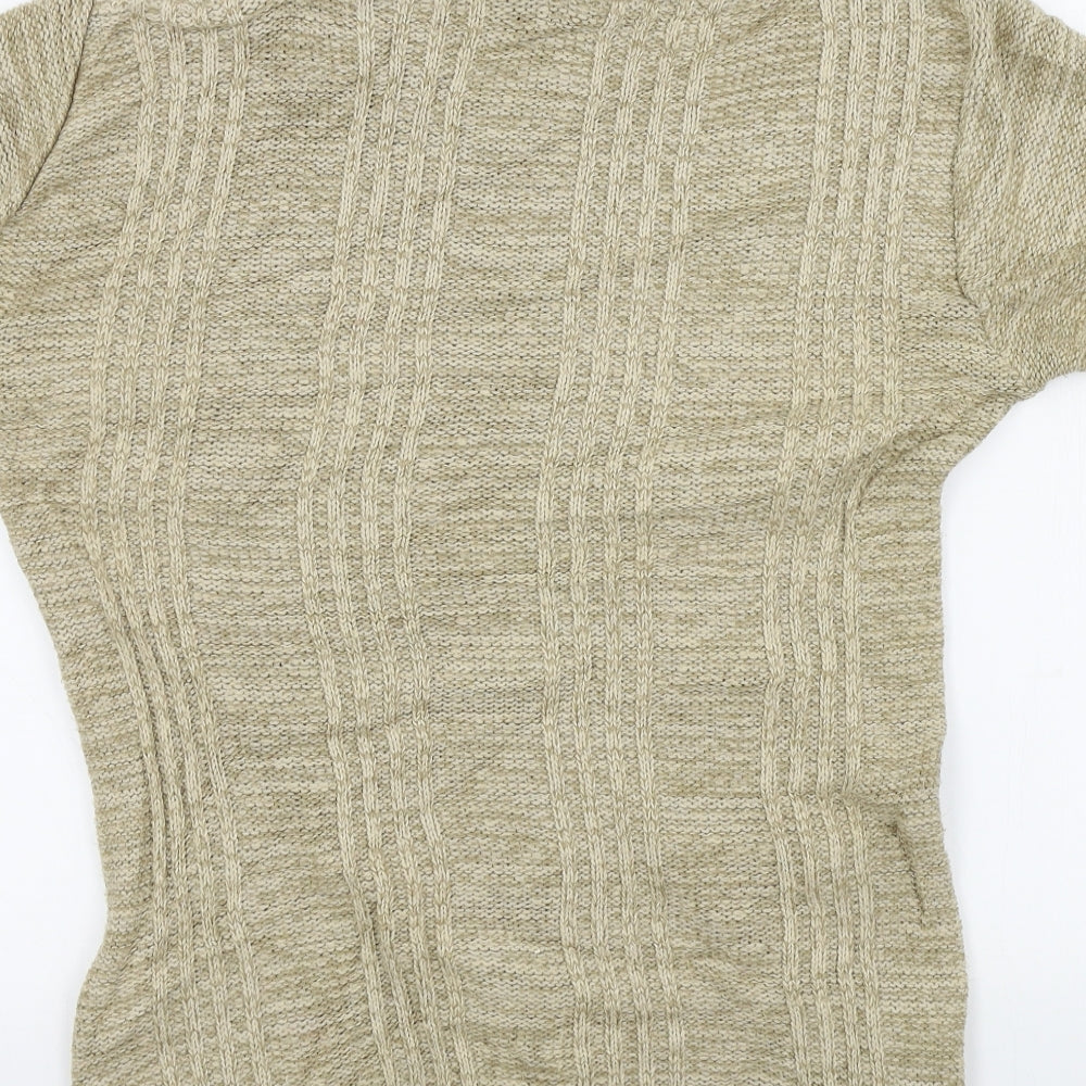 Quiz Womens Beige   Pullover Jumper Size S
