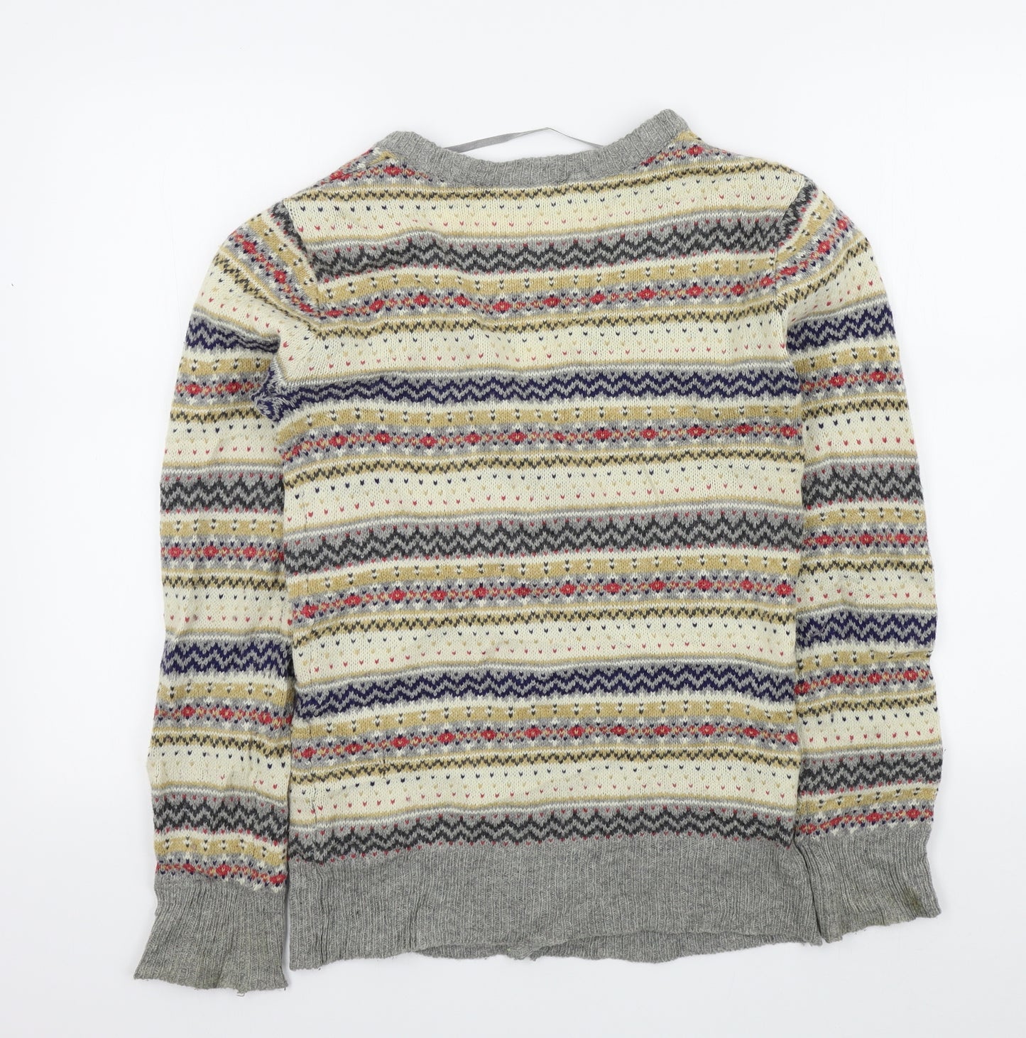 Primark Womens Brown Geometric  Cardigan Jumper Size 8