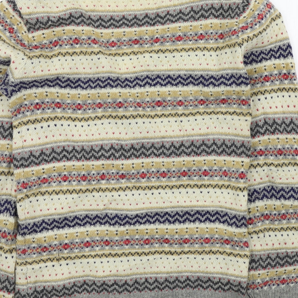 Primark Womens Brown Geometric  Cardigan Jumper Size 8