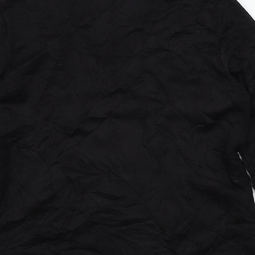 Preworn Womens Black Geometric  Pullover Jumper Size 14