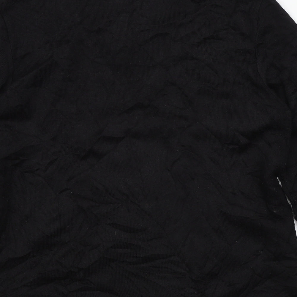 Preworn Womens Black Geometric  Pullover Jumper Size 14