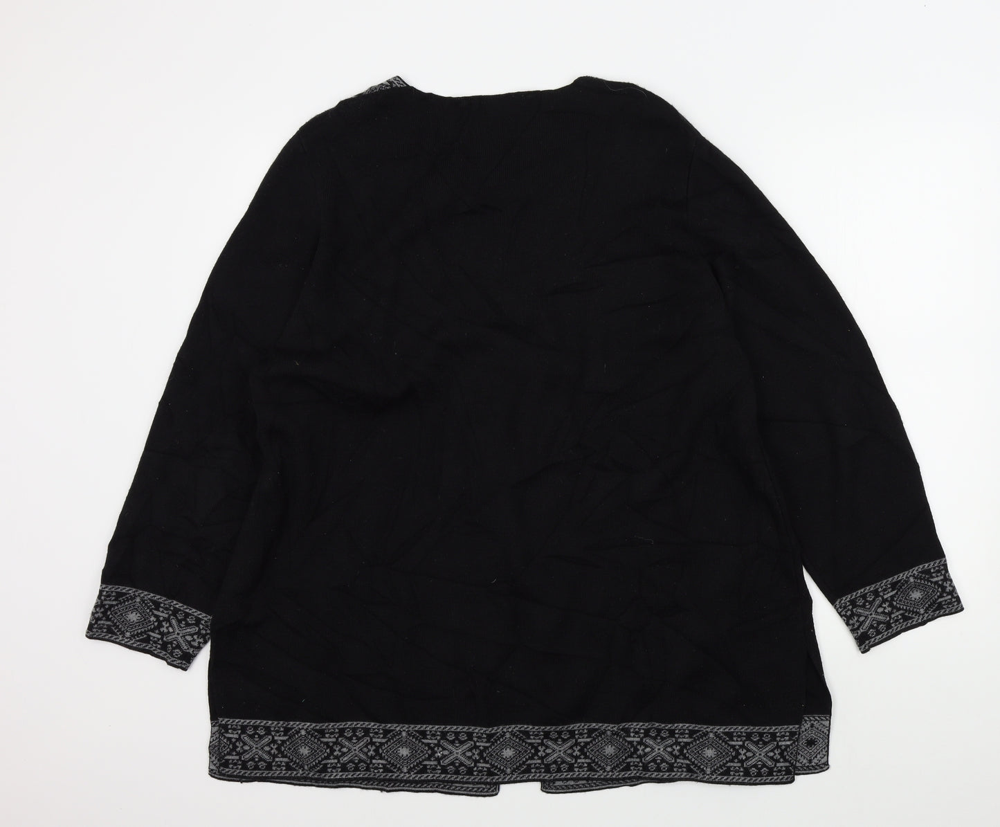 M&S Womens Black   Cardigan Jumper Size 20