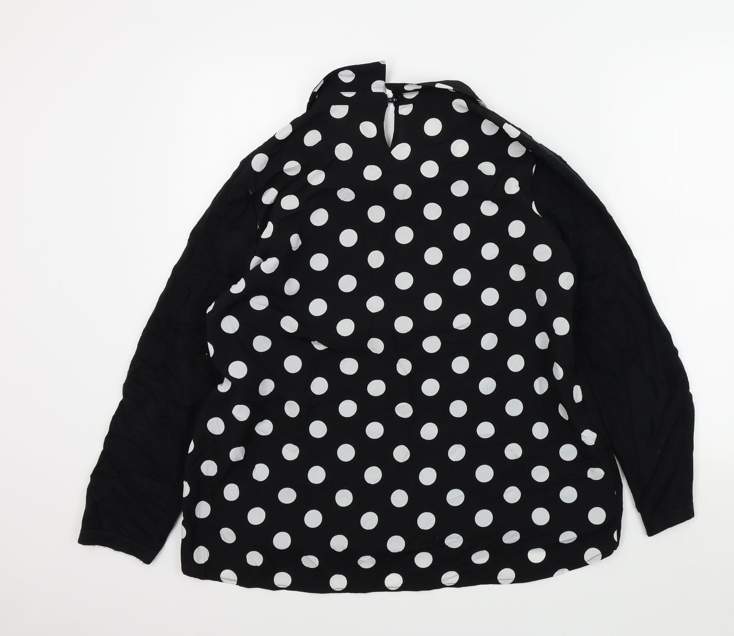 georger Womens Black Polka Dot  Pullover Jumper Size 18