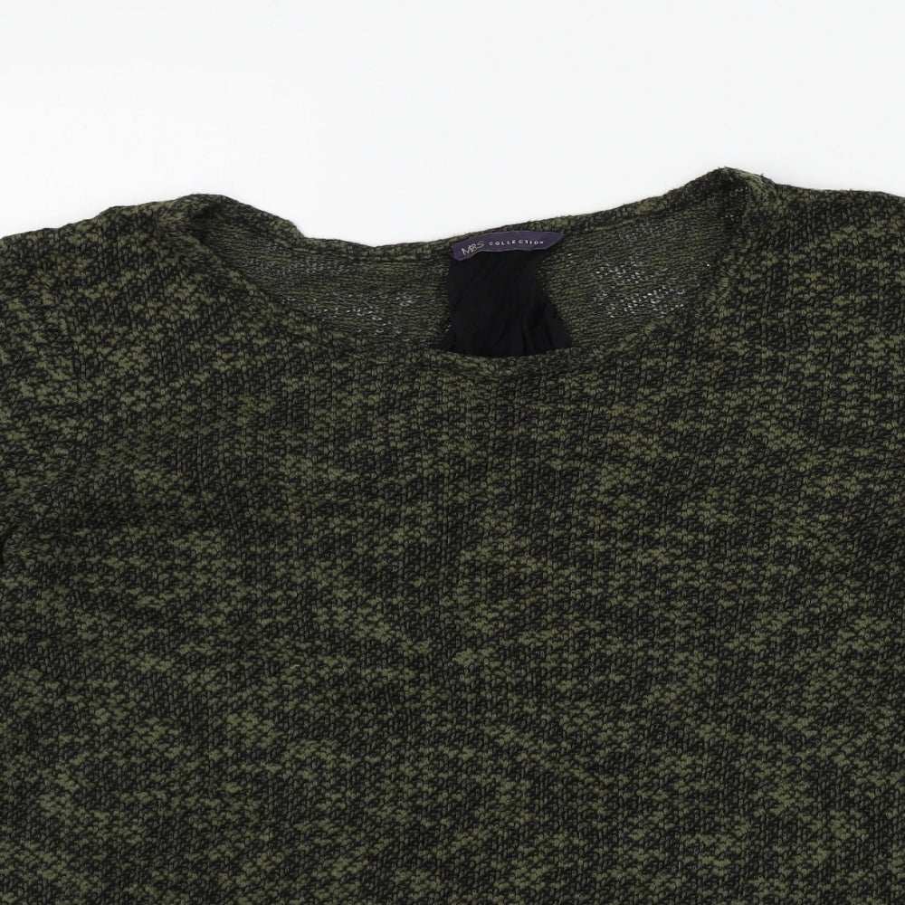 M&S Womens Green   Pullover Jumper Size 14