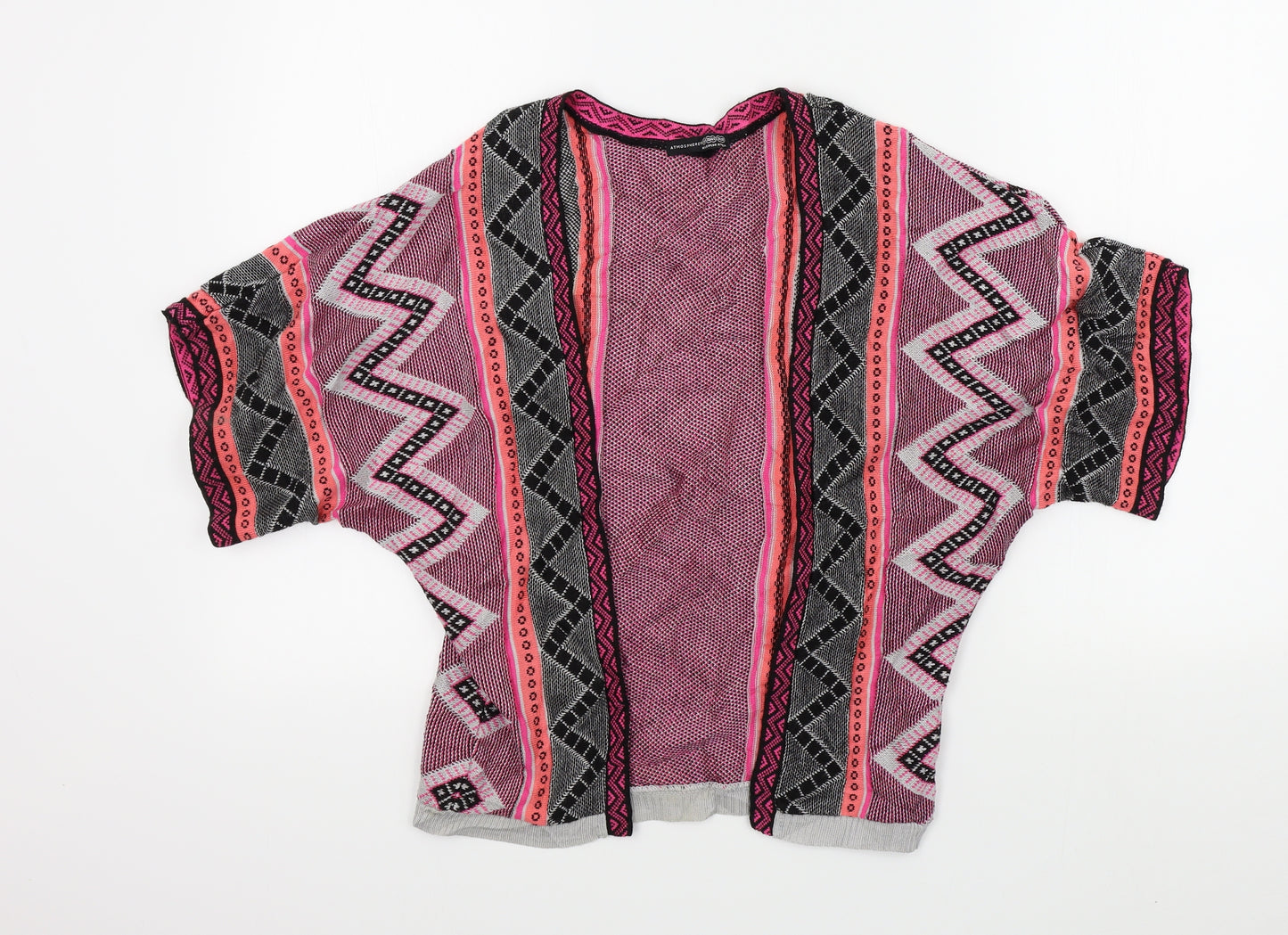 Primark Womens Multicoloured Geometric  Cardigan Jumper Size 10