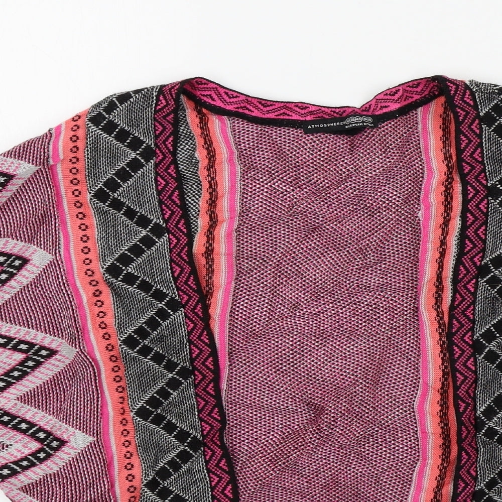 Primark Womens Multicoloured Geometric  Cardigan Jumper Size 10
