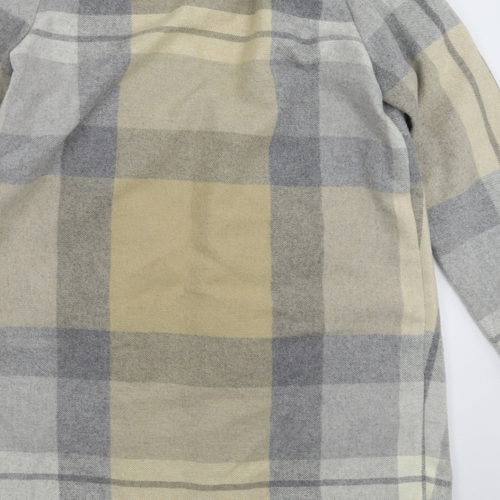 RJR.John Rocha Womens Multicoloured Check Knit Jacket Coatigan Size 12