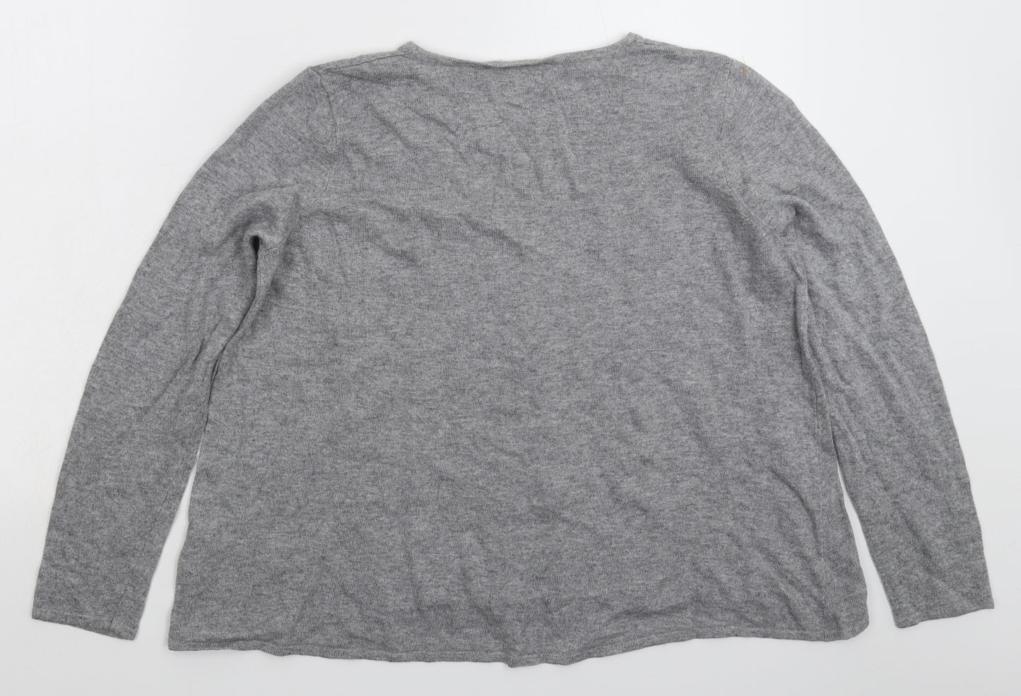 NEXT Womens Grey  Knit Pullover Jumper Size 14