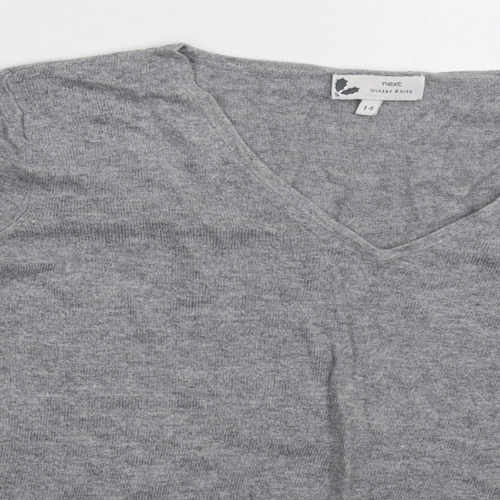 NEXT Womens Grey  Knit Pullover Jumper Size 14