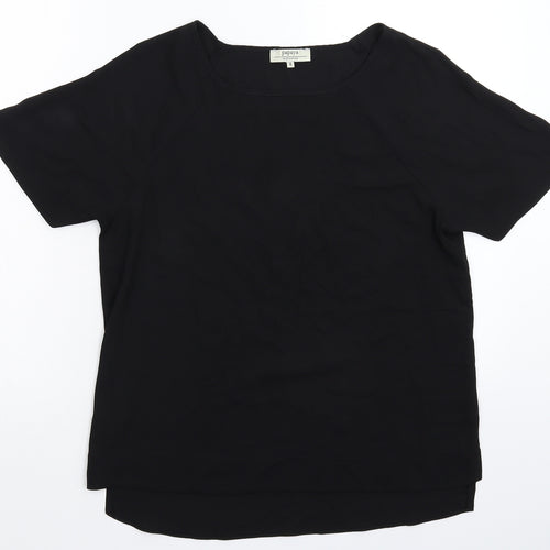 Papaya Womens Black   Basic T-Shirt Size 8