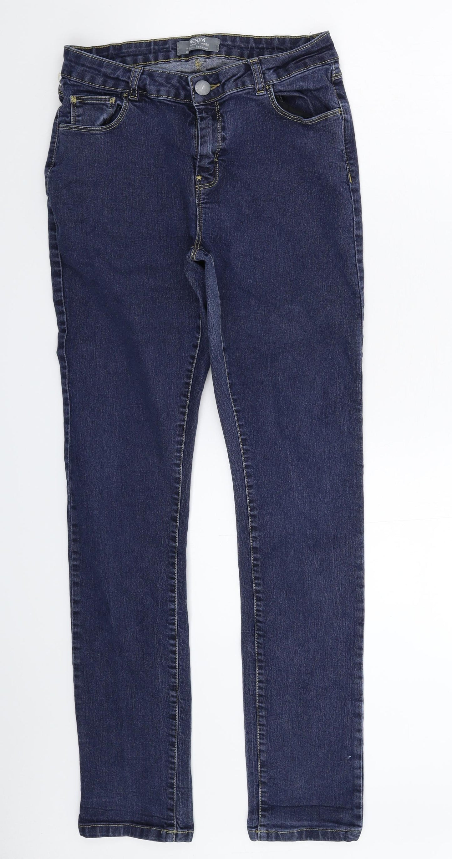 Dorothy Perkins Womens Blue  Denim Skinny Jeans Size 12 L30 in