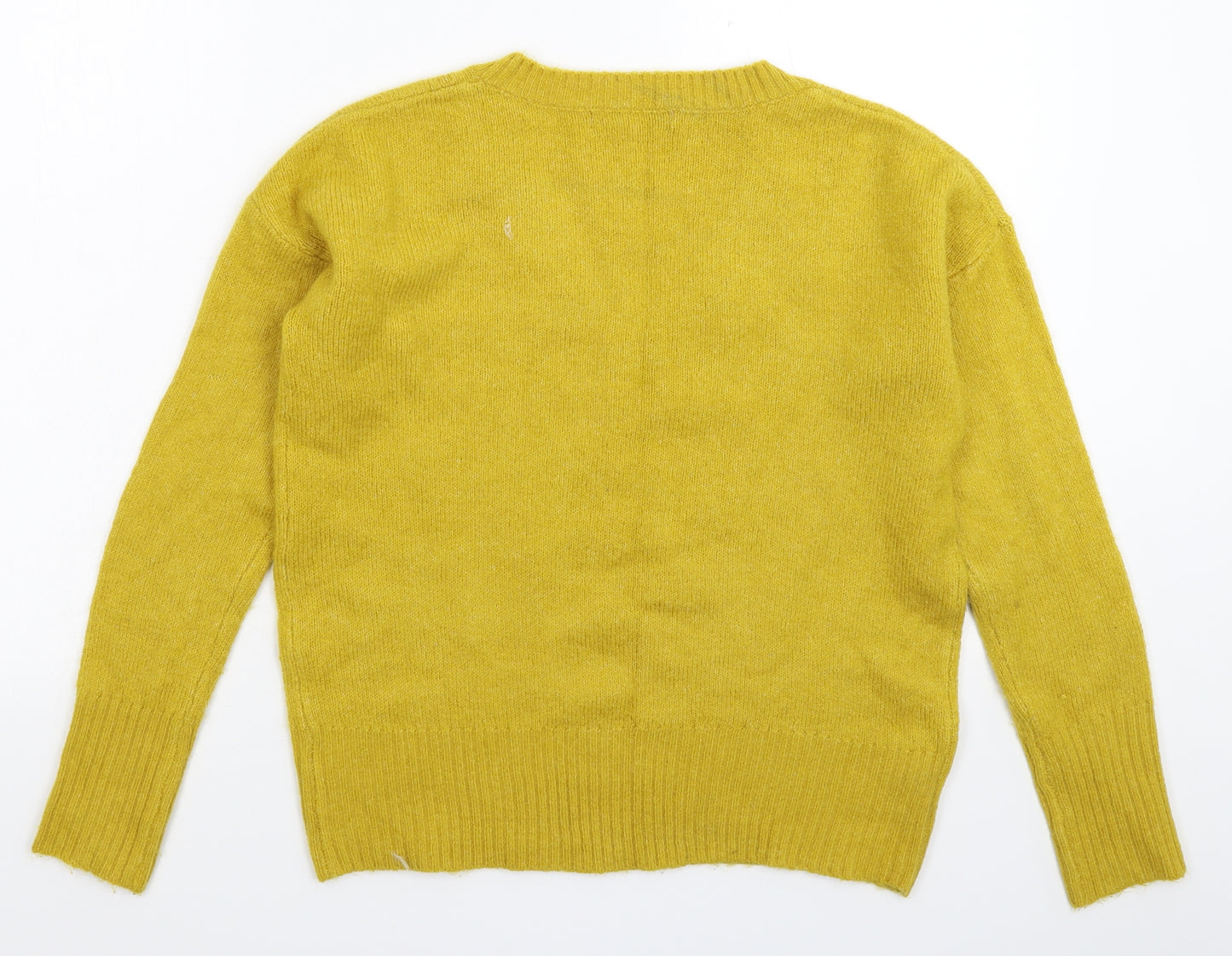 NEXT Womens Yellow  Knit Pullover Jumper Size XS