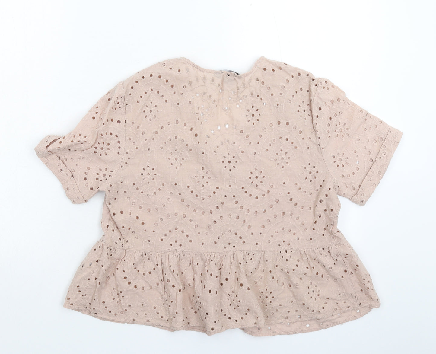 New Look Womens Beige   Basic Button-Up Size 14