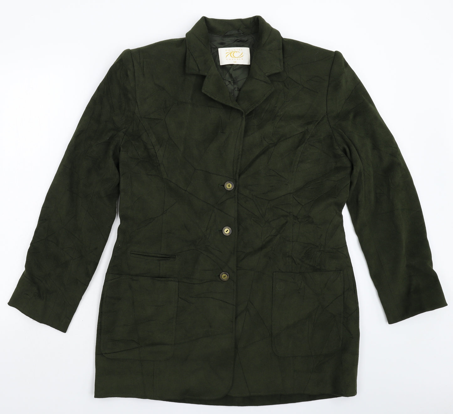 Country Casuals Womens Green   Jacket Blazer Size 14