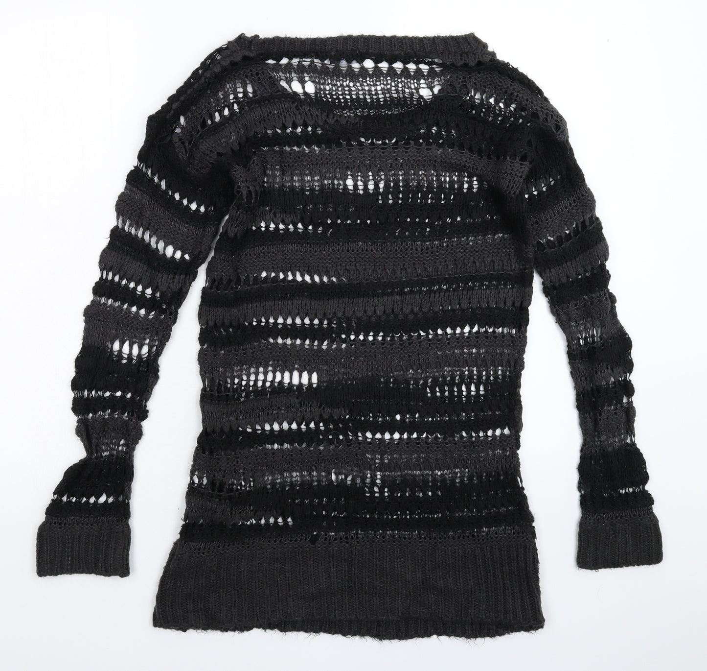 F&F Womens Grey  Knit Pullover Jumper Size 10