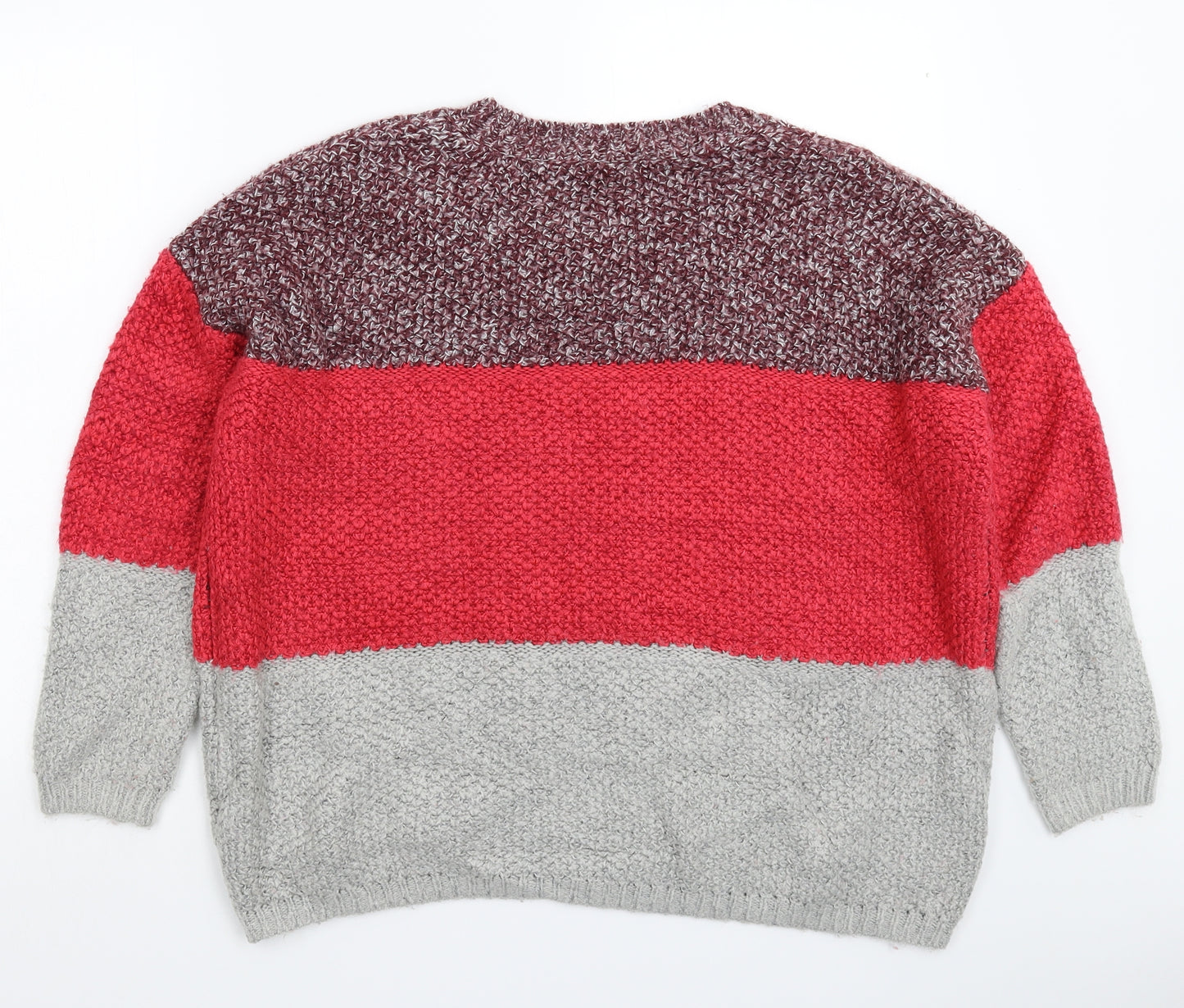 TU Womens Multicoloured  Knit Pullover Jumper Size 16  - Oversized