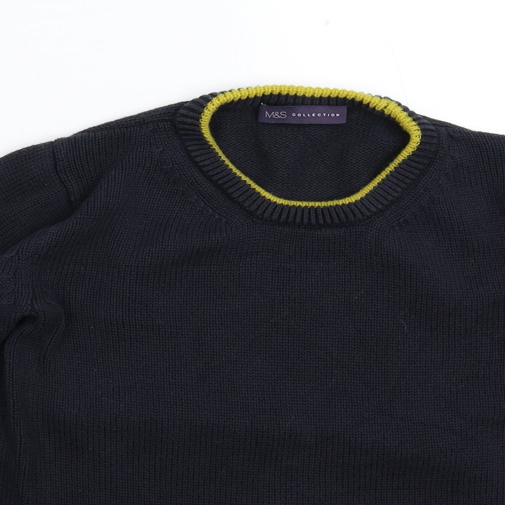 Marks and Spencer Womens Blue  Knit Pullover Jumper Size S