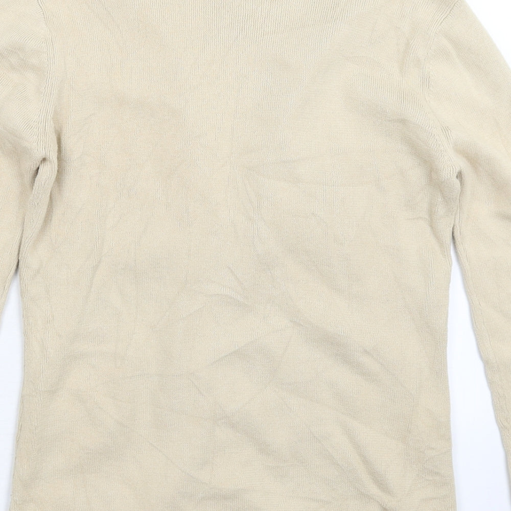 Principles Womens Beige  Knit Cardigan Jumper Size 12