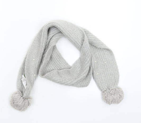 Marks and Spencer Girls Grey  Knit Scarf Scarves & Wraps One Size