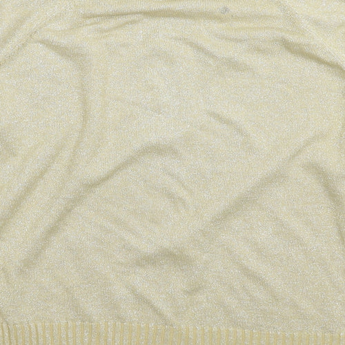Bonmarché Womens Gold  Knit Pullover Jumper Size XL