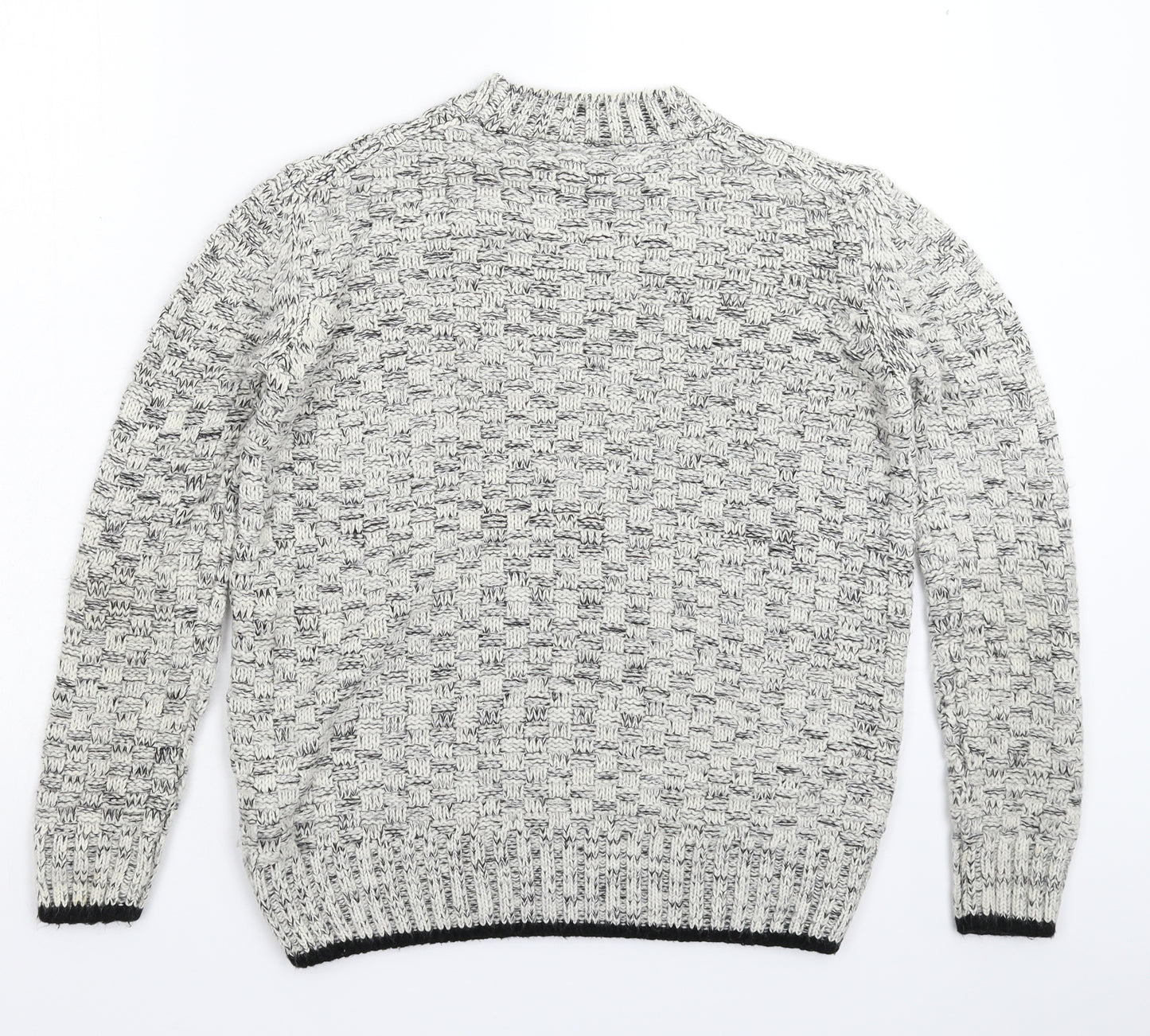 Topshop Womens Grey  Knit Pullover Jumper Size 6