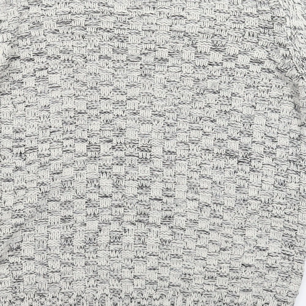 Topshop Womens Grey  Knit Pullover Jumper Size 6