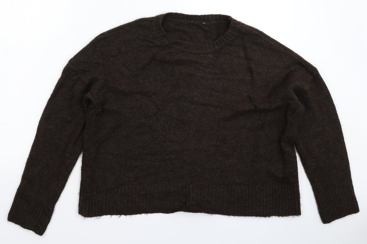M&Co Womens Grey Knit Pullover Jumper Size M