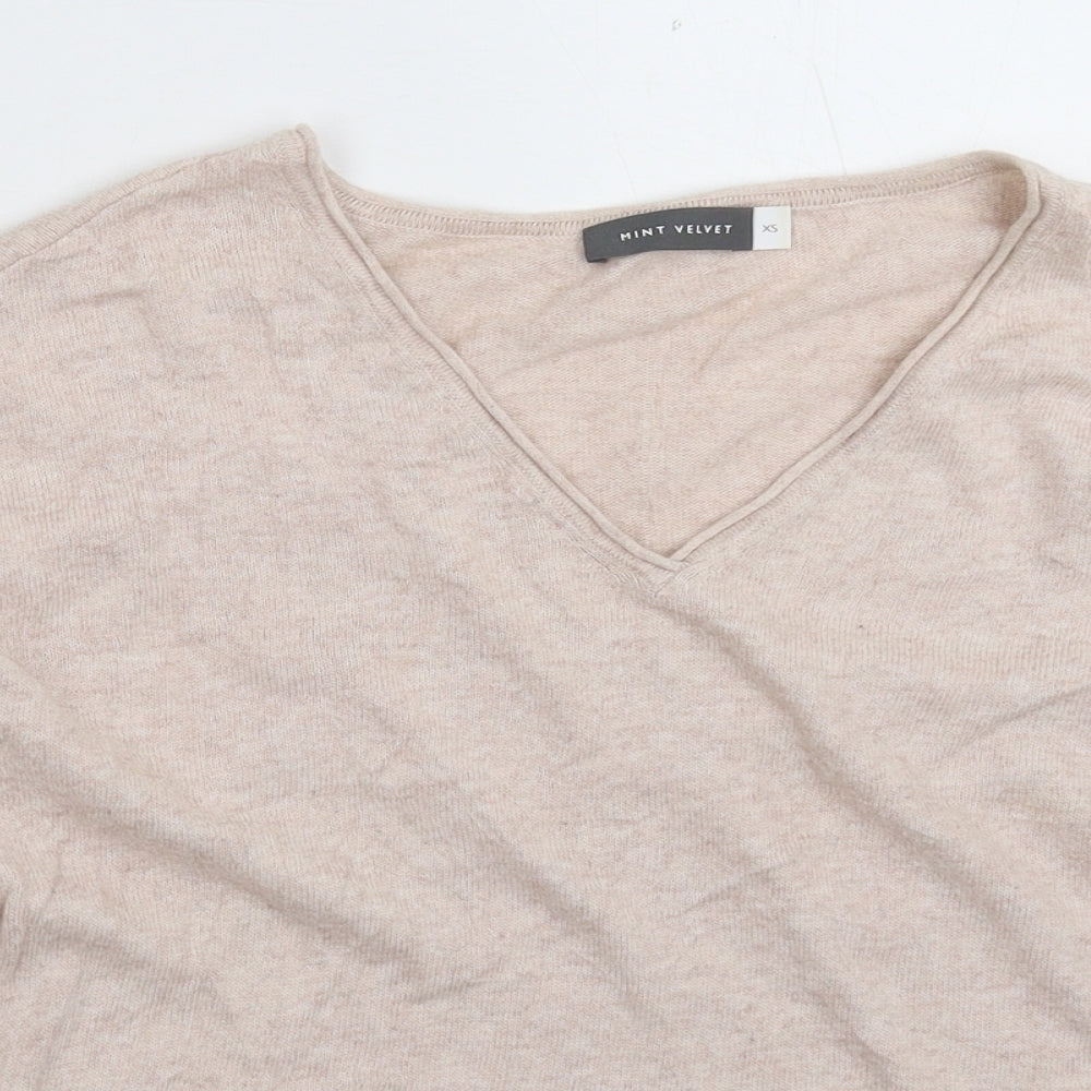 Mint Velvet Womens Grey  Knit Pullover Jumper Size XS