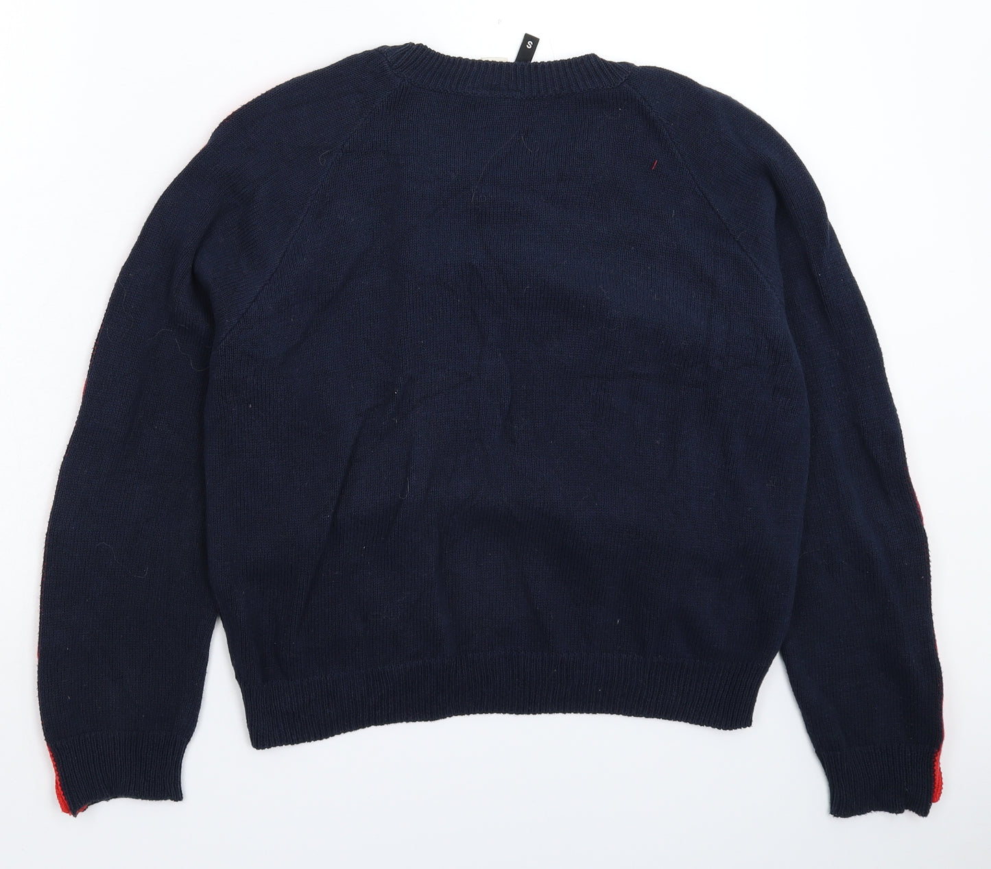 Divided Womens Blue  Knit Pullover Jumper Size S