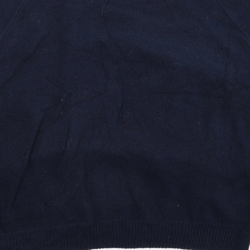 Divided Womens Blue  Knit Pullover Jumper Size S