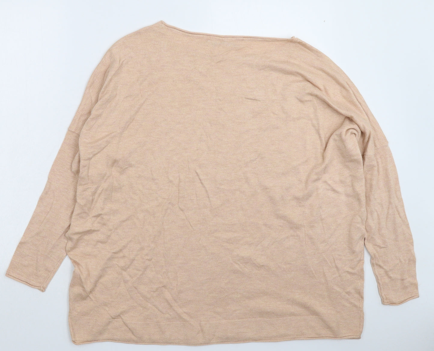 Only Womens Beige  Knit Pullover Jumper Size M  - Oversized
